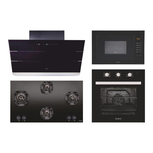 Elica Chimney + Hob + Oven + Microwave Combo ELCHOM-07