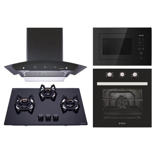Elica Chimney + Hob + Oven + Microwave Combo ELCHOM-14