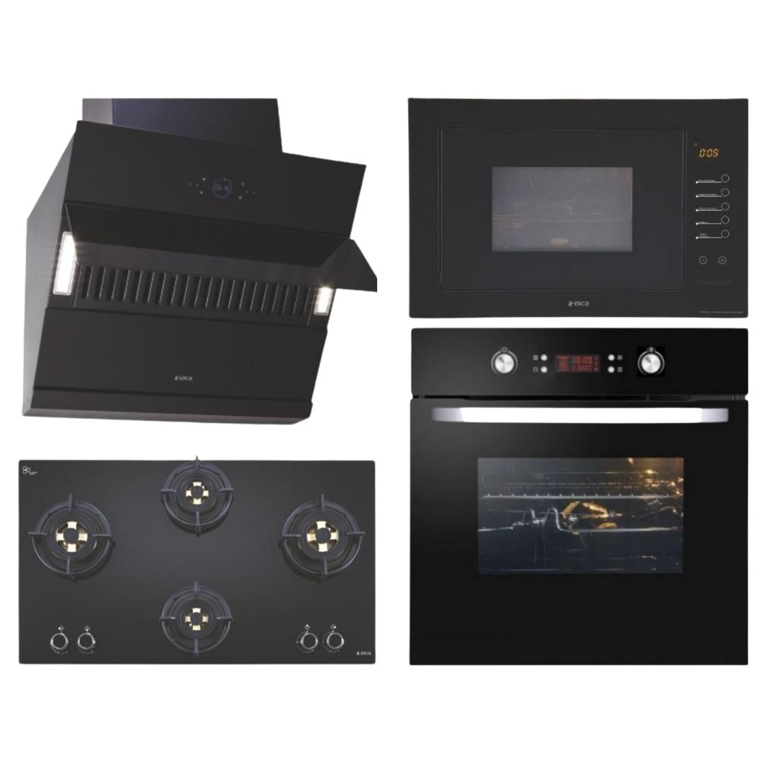 Elica Chimney + Hob + Oven + Microwave Combo ELCHOM-16