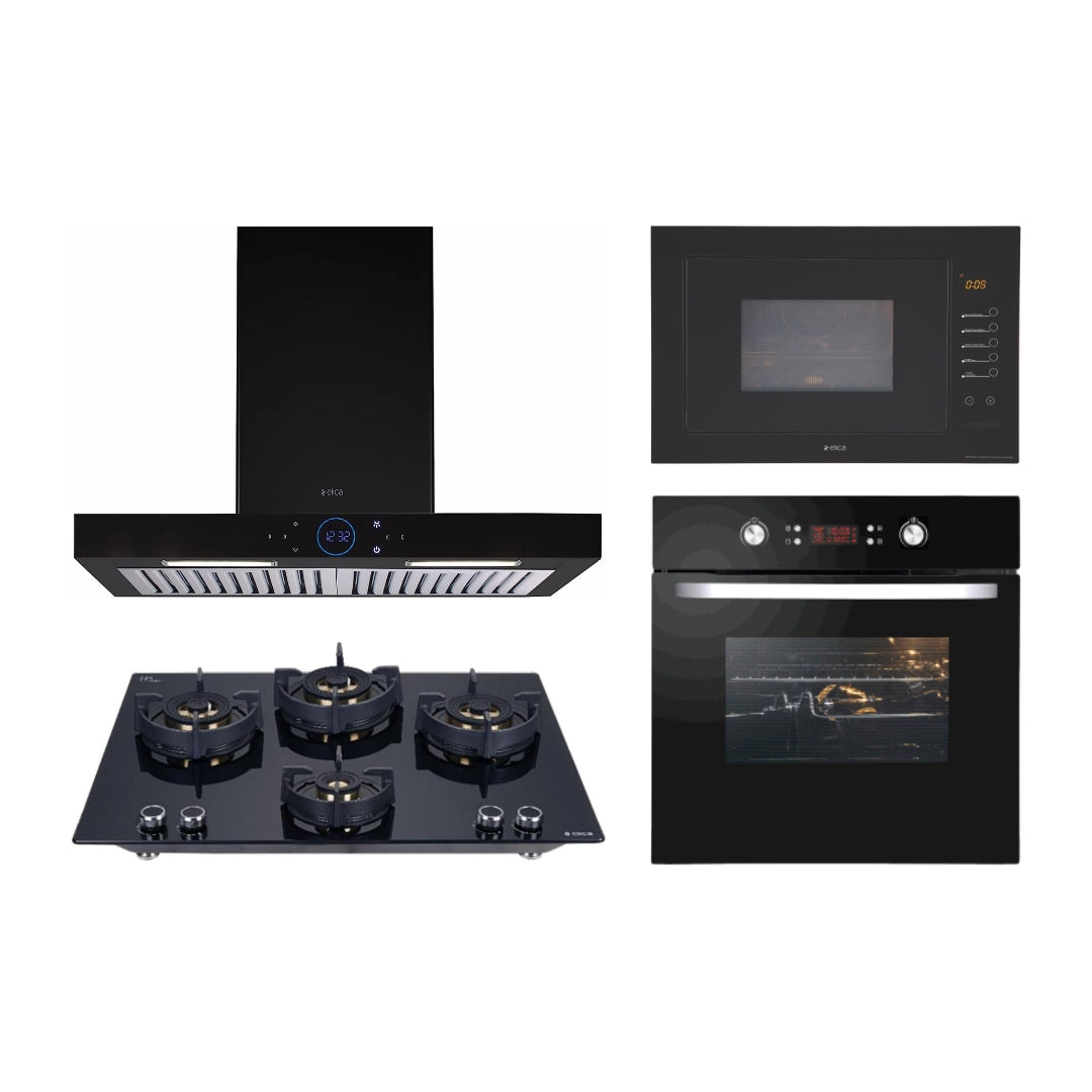 Elica Chimney + Hob + Oven + Microwave Combo ELCHOM-29