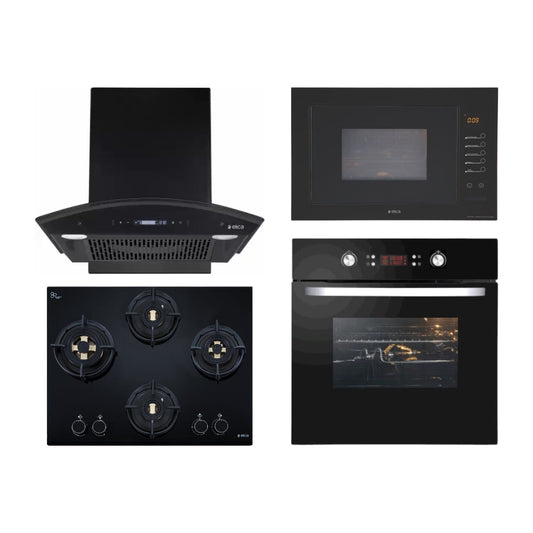 Elica Chimney + Hob + Oven + Microwave Combo ELCHOM-32