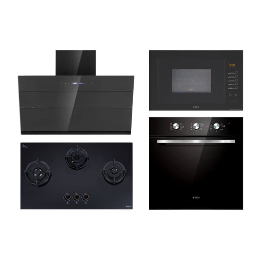Elica Chimney + Hob + Oven + Microwave Combo ELCHOM-34