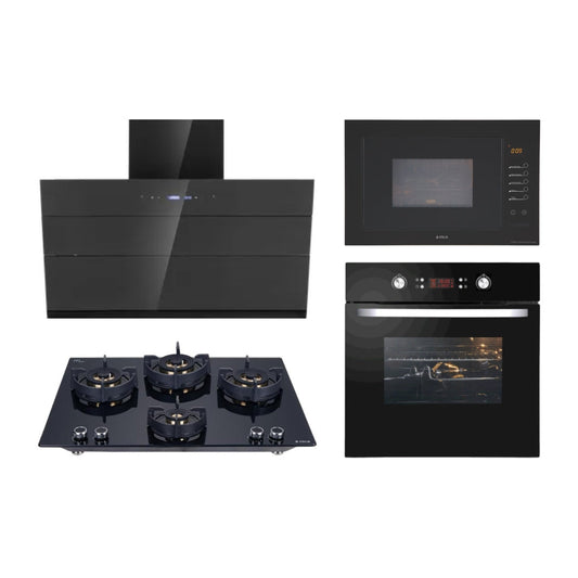 Elica Chimney + Hob + Oven + Microwave Combo ELCHOM-37