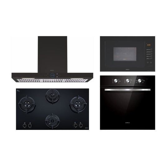 Elica Chimney + Hob + Oven + Microwave Combo ELCHOM-43