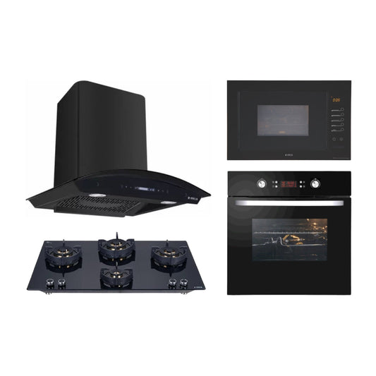 Elica Chimney + Hob + Oven + Microwave Combo ELCHOM-45