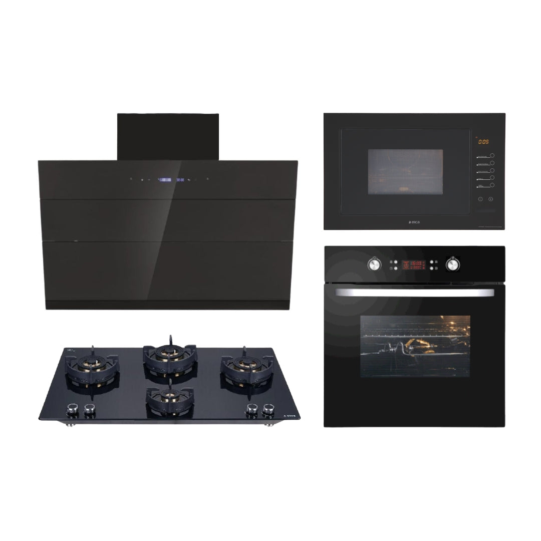 Elica Chimney + Hob + Oven + Microwave Combo ELCHOM-46