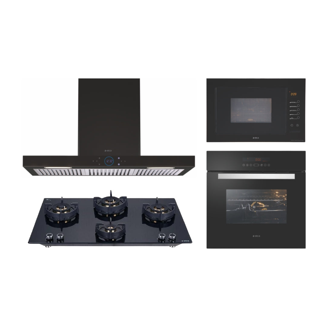 Elica Chimney + Hob + Oven + Microwave Combo ELCHOM-47