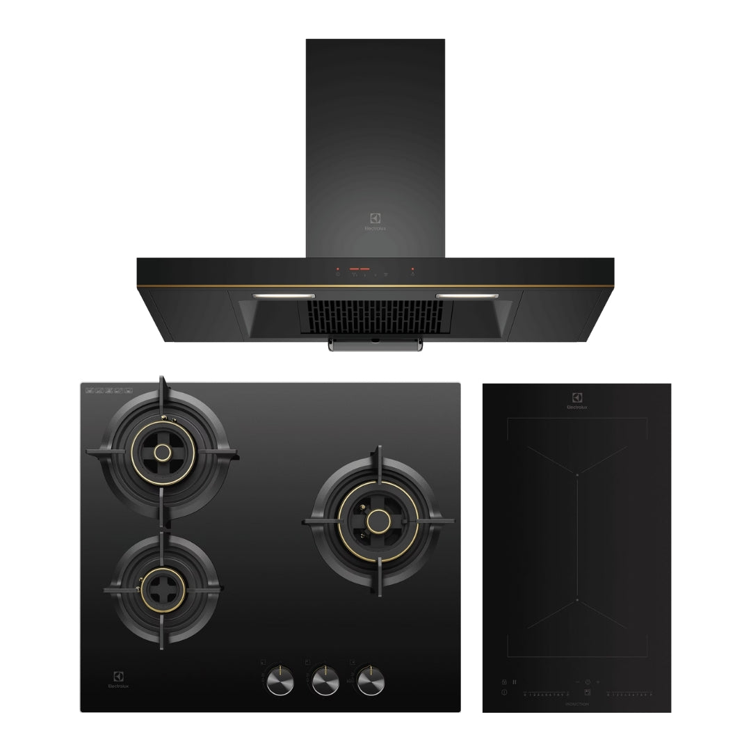 Electrolux Chimney + Hob + Induction Hob Combo EXCHI-03
