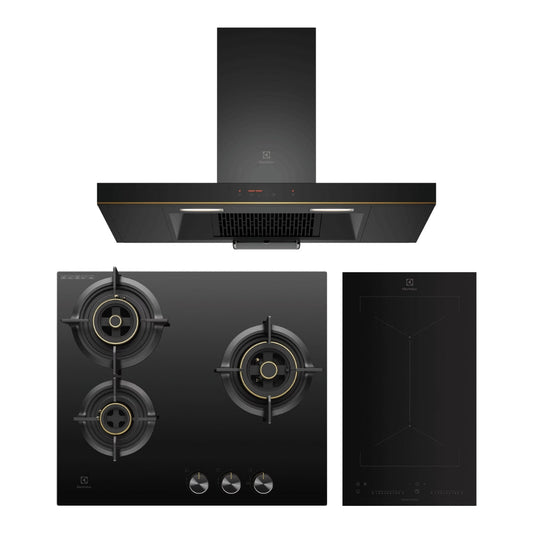 Electrolux Chimney + Hob + Induction Hob Combo EXCHI-03