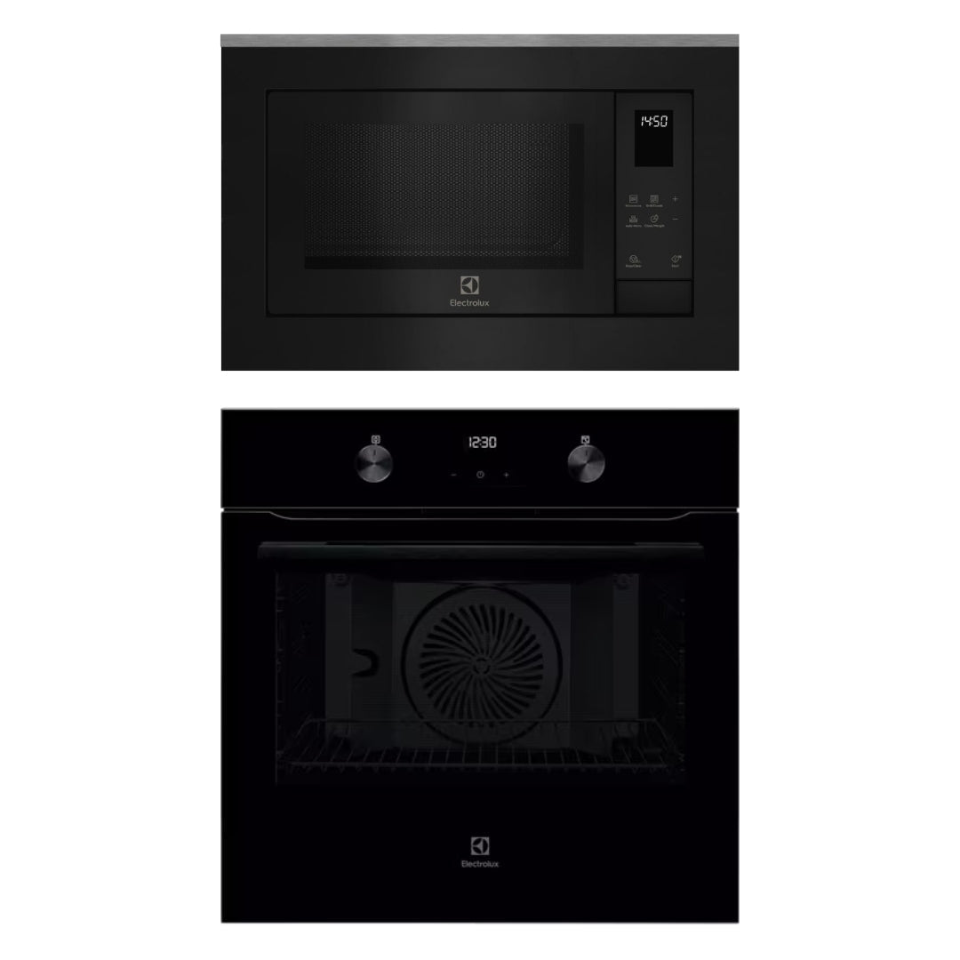 Electrolux Built In Oven With Air Fryer UltimateTaste 500 KOIGH00KA2 + Electrolux Built-In Microwave UltimateTaste 500 EMSB25XG