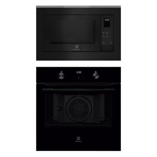 Electrolux Built In Oven With Air Fryer UltimateTaste 500 KOIGH00KA2 + Electrolux Built-In Microwave UltimateTaste 500 EMSB25XG