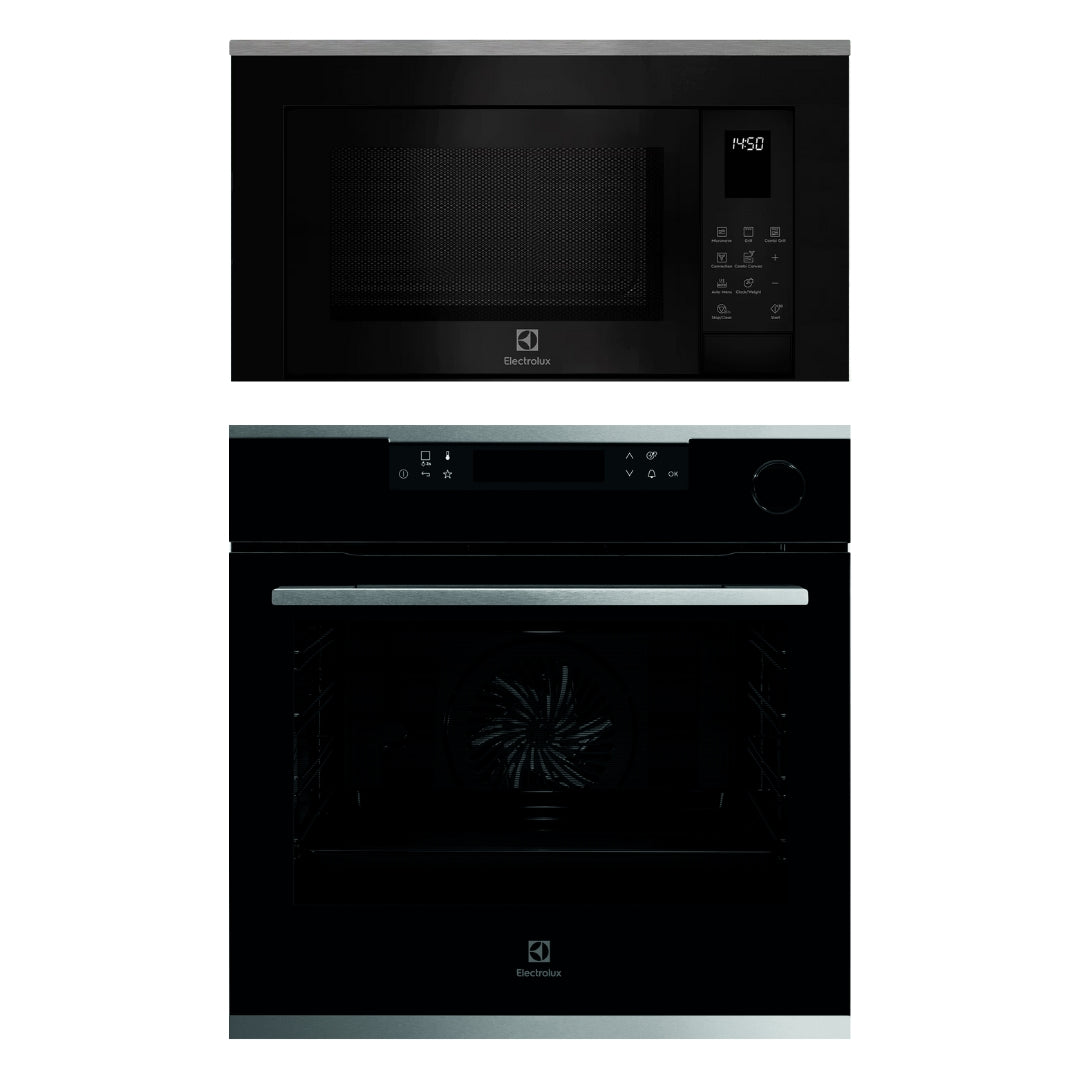 Electrolux Built In Oven with Steam Assist UltimateTaste 700 KOCBP21XA + Electrolux Built-In Microwave UltimateTaste 500 EMSB25XG