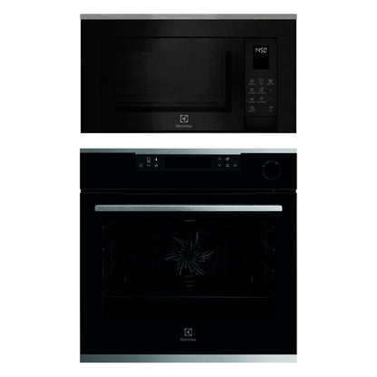 Electrolux Built In Oven with Steam Assist UltimateTaste 700 KOCBP21XA + Electrolux Built-In Microwave UltimateTaste 500 EMSB25XG