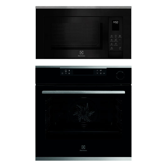 Electrolux Built In Oven with Steam Assist UltimateTaste 700 KOCBP21XA + Electrolux Built-In Microwave UltimateTaste 500 EMSB25XG