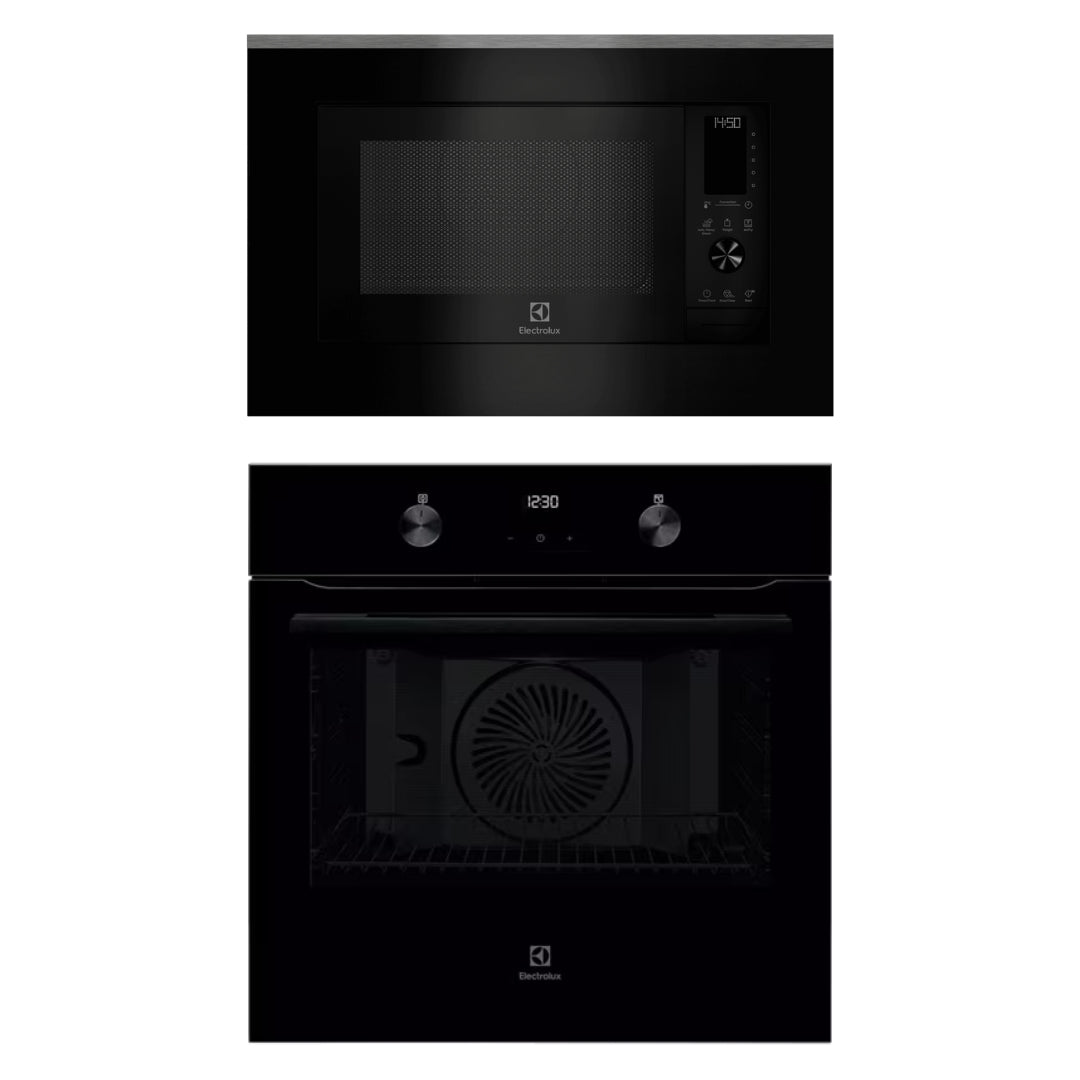 Electrolux Built In Oven With Air Fryer UltimateTaste 500 KOIGH00KA2 + Electrolux Built-In Convection Microwave with Air Fryer UltimateTaste 900 EMSB30XCF