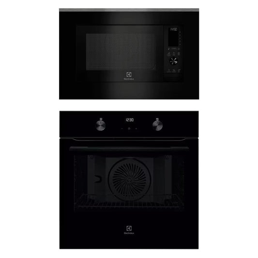 Electrolux Built In Oven With Air Fryer UltimateTaste 500 KOIGH00KA2 + Electrolux Built-In Convection Microwave with Air Fryer UltimateTaste 900 EMSB30XCF
