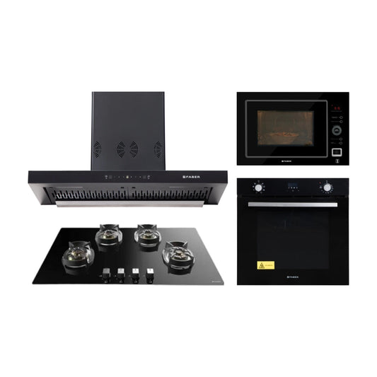 Faber Chimney + Hob + Oven + Microwave Combo FACHOM-27