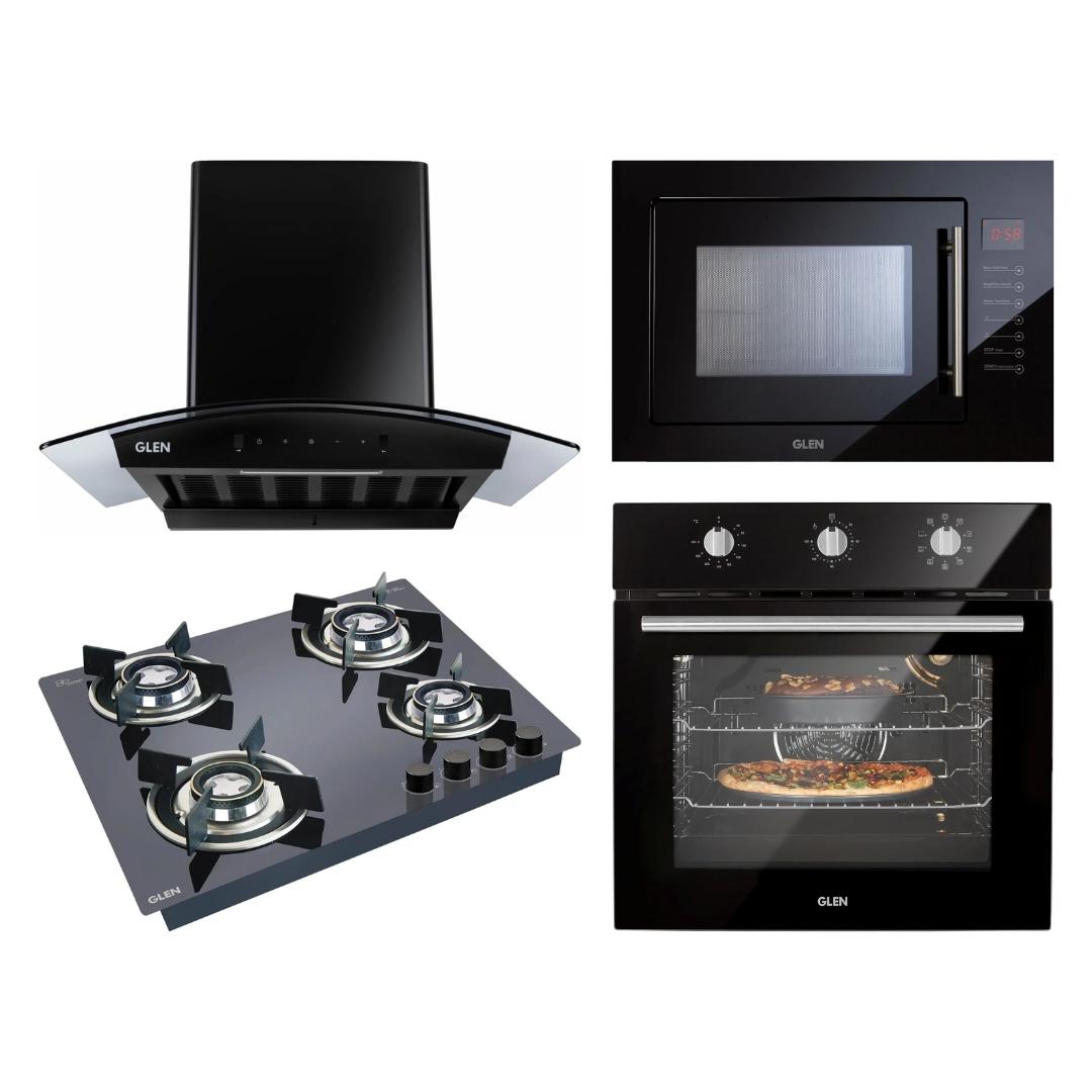 Glen Chimney + Hob + Oven + Microwave Combo GLCHOM-05