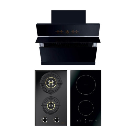 Hafele Chimney + Hob + Induction Hob Combo HACHI-02