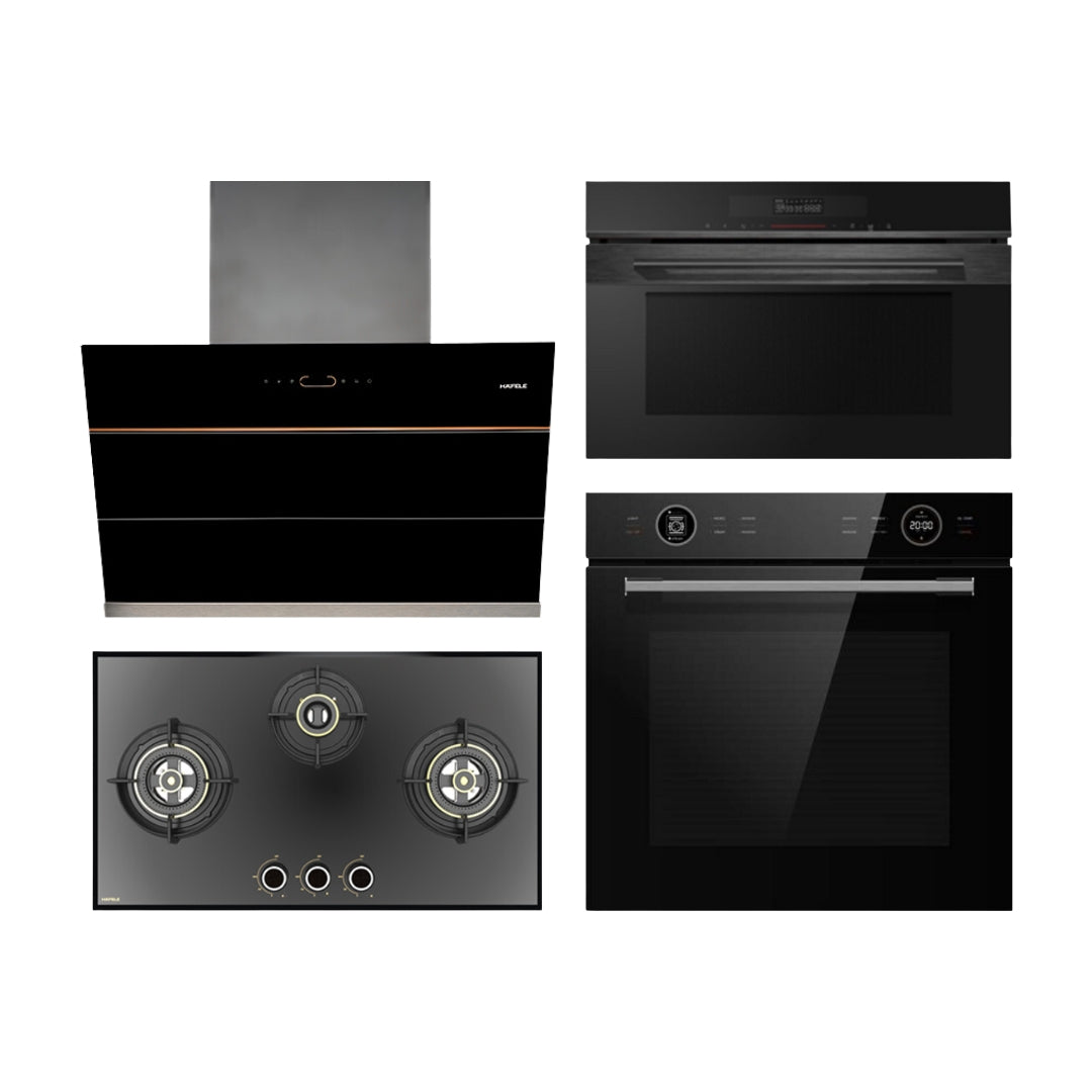 Hafele Chimney + Hob + Oven + Microwave Combo HACHOM-107