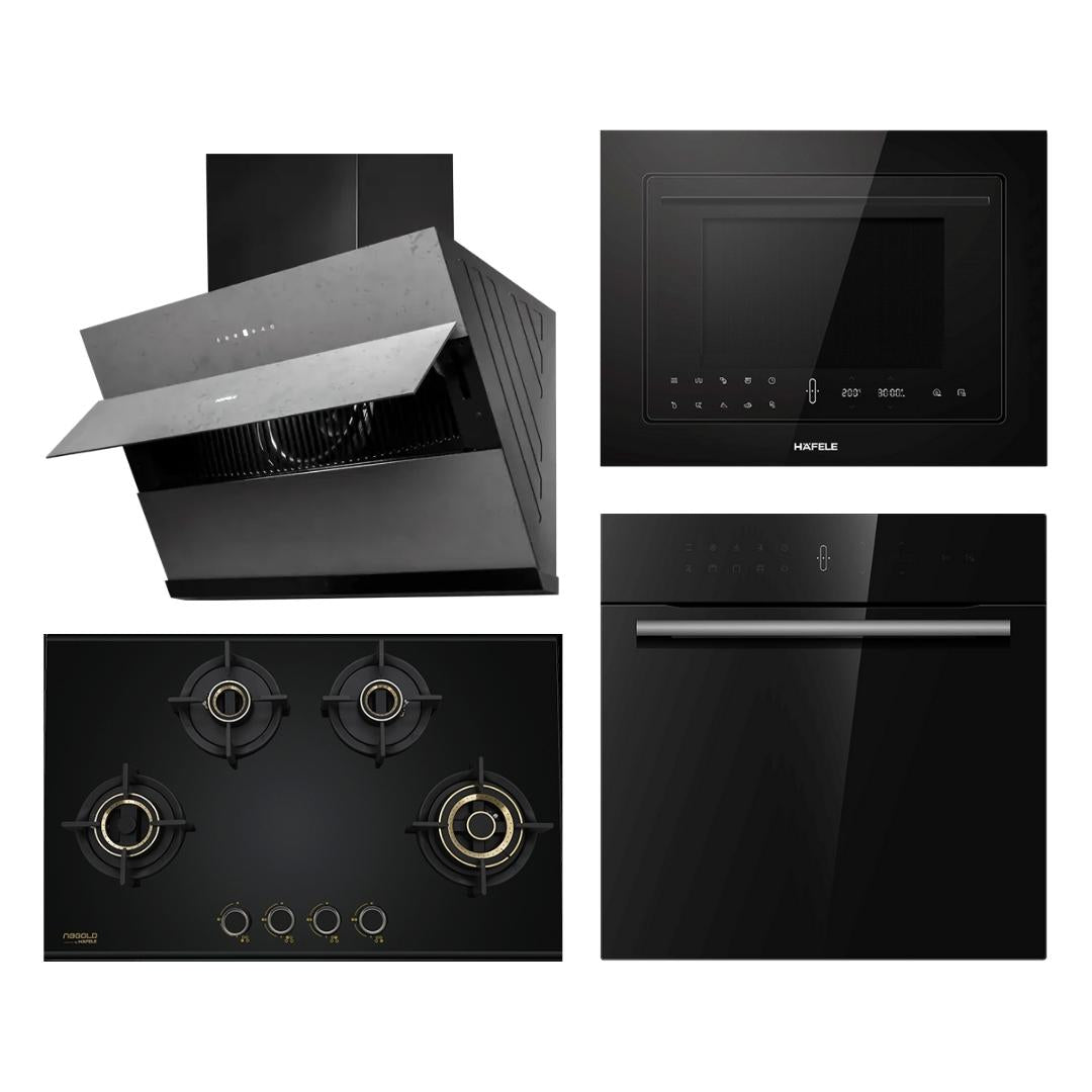 Hafele Chimney + Hob + Oven + Microwave Combo HACHOM-10