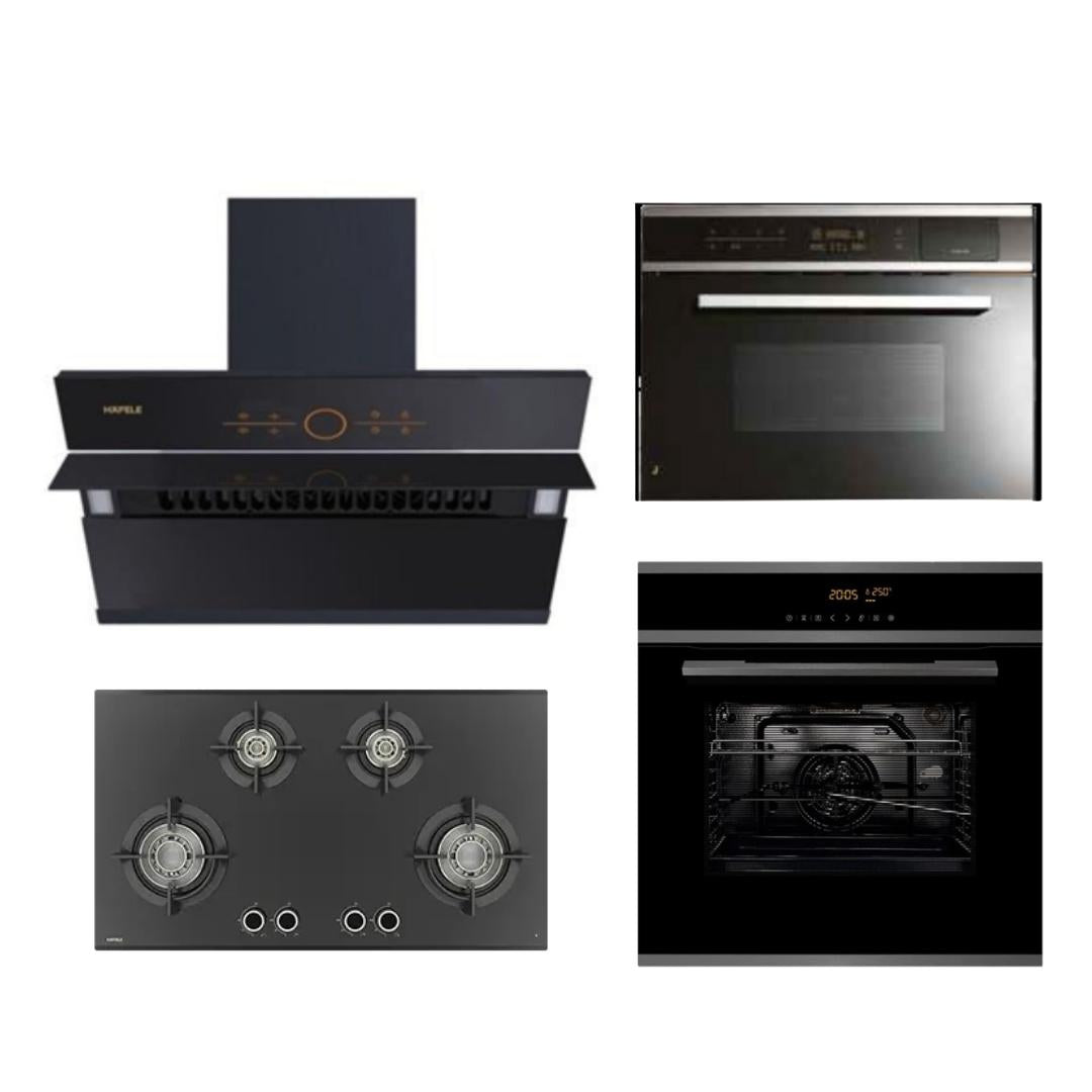 Hafele Chimney + Hob + Oven + Microwave Combo HACHOM-44