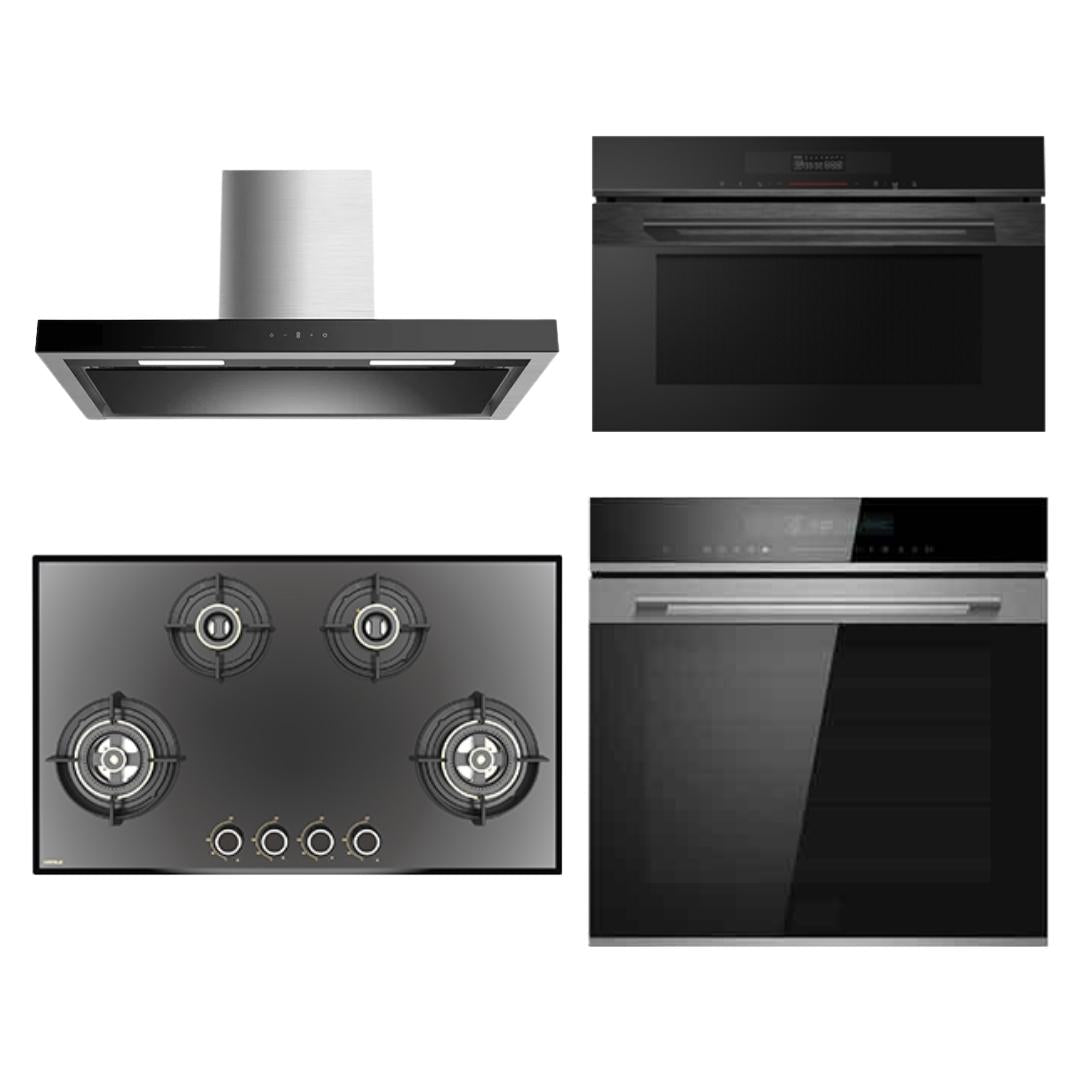 Hafele Chimney + Hob + Oven + Microwave Combo HACHOM-51