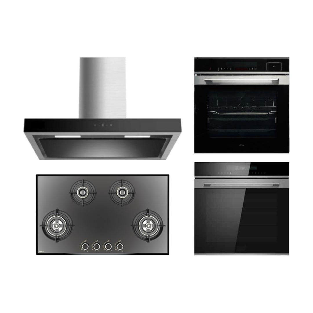 Hafele Chimney + Hob + Oven + Microwave Combo HACHOM-65