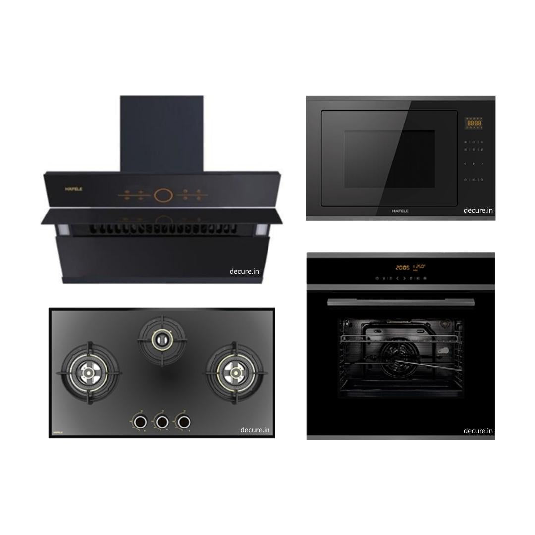 Hafele Chimney + Hob + Oven + Microwave Combo HACHOM-69