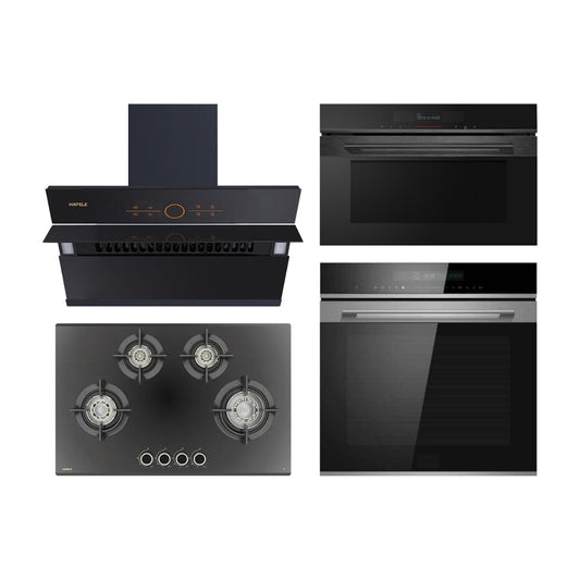 Hafele Chimney + Hob + Oven + Microwave Combo HACHOM-76