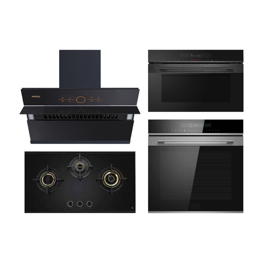 Hafele Chimney + Hob + Oven + Microwave Combo HACHOM-77