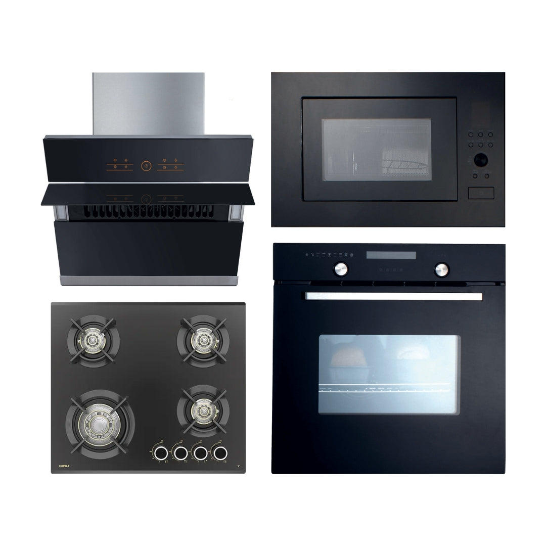 Hafele Chimney + Hob + Oven + Microwave Combo HACHOM-82