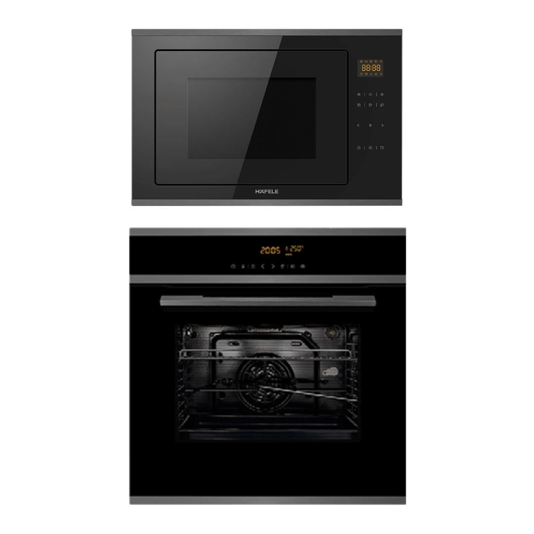 Hafele Built In Oven J70 BIO PLUS + Hafele Built-In Convection Microwave J34 MWO PLUS