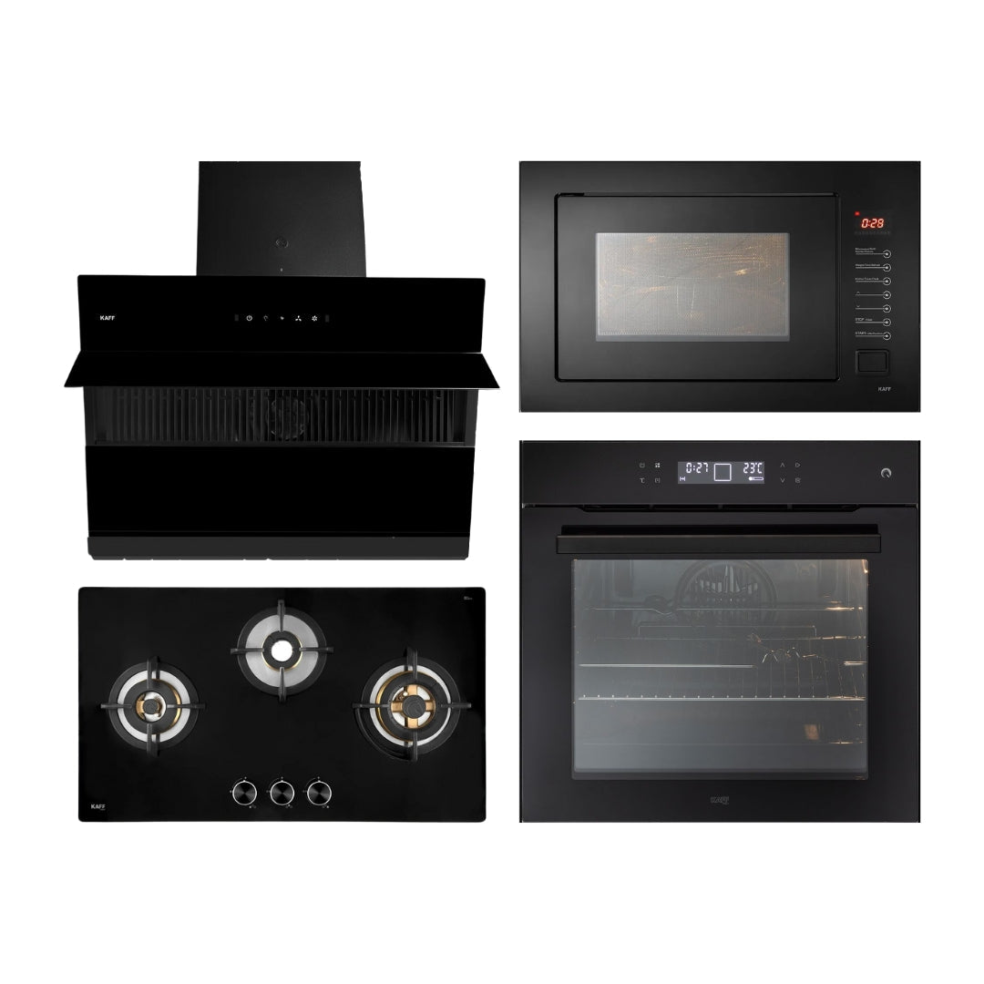 Kaff Chimney + Hob + Oven + Microwave Combo KACHOM-02