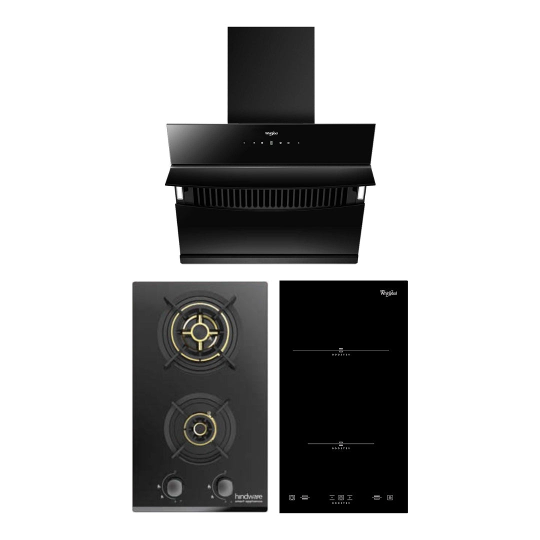 Whirlpool Chimney + Hob + Induction Hob Combo WHCHI-01