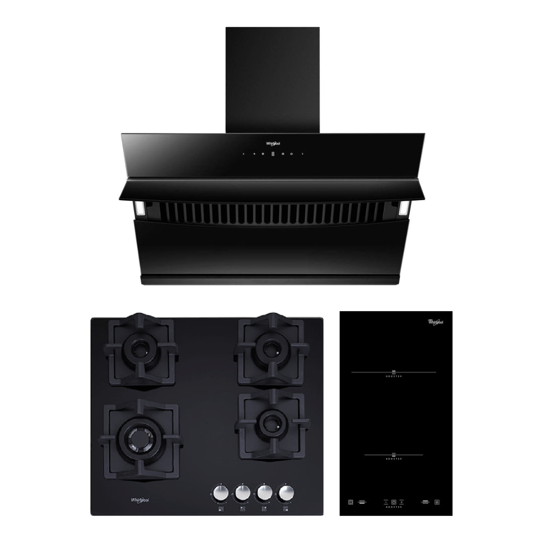 Whirlpool Chimney + Hob + Induction Hob Combo WHCHI-02