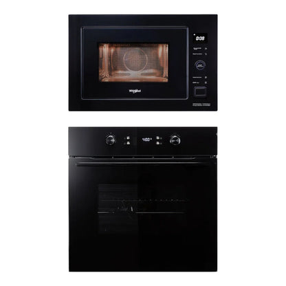 Whirlpool Built In Oven AKPR 6010 BLK + Whirlpool Built-In Microwave AMW 250 M
