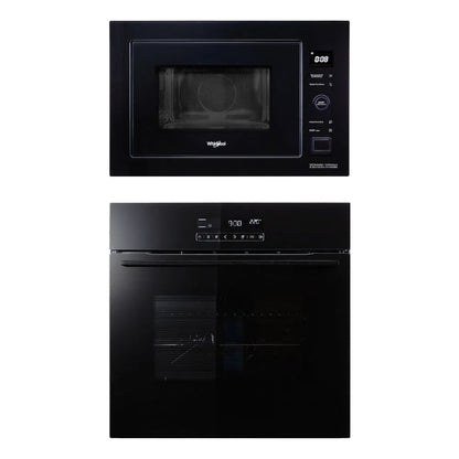 Whirlpool Built In Oven AKPR 6011 BLK + Whirlpool Built-In Convection Microwave AMW 250C M