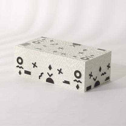 Minimalist Milk White Resin Storage Box