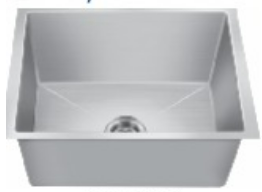 Nirali NG Single Bowl Sink Molly Master (16 x 14 inches)- Satin