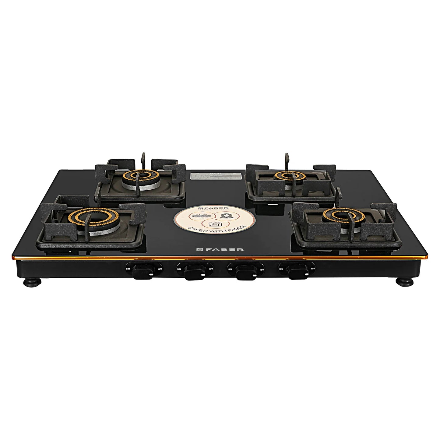 Faber 72 cm 4 Burner Cooktop PRINCE PLUS 4BB BK