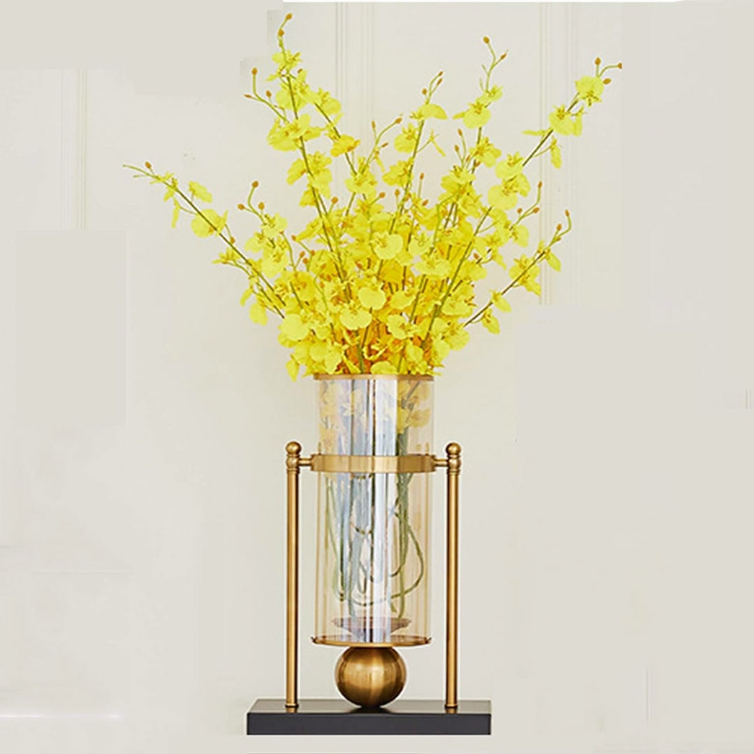 Sleek Glass Cylinders Flower Vase