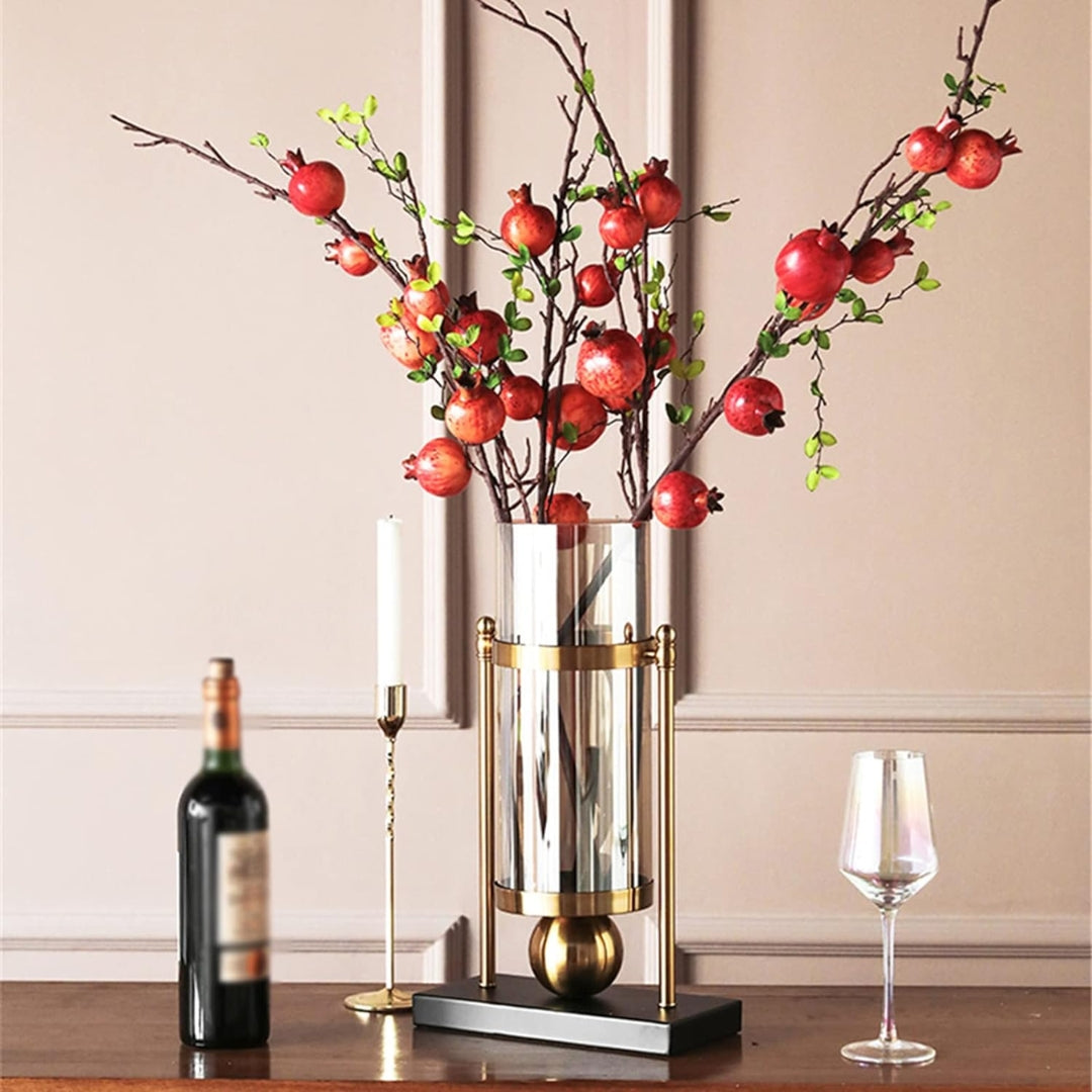 Sleek Glass Cylinders Flower Vase
