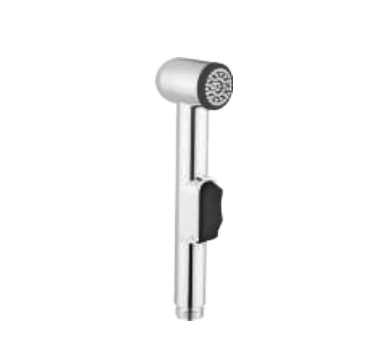 Hindware HEALTH FAUCET ABS WITH 1.2 MTR. SS FLEXIBLE PIPE & ABS WALL HOOK F160236