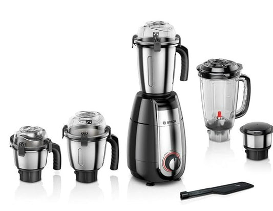 Bosch TrueMixx Pro MGM8856BIN 1000 Watt 5 Jar Mixer Grinder, (Black)