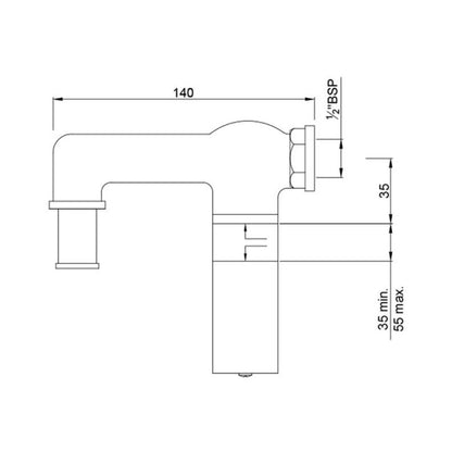 Jaquar Stop Cock Valve Allied ALD-CHR-441 - Chrome