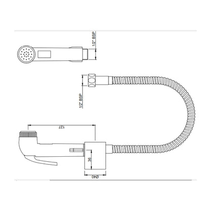 Jaquar Health Faucet Allied ALD-CHR-587 - Chrome