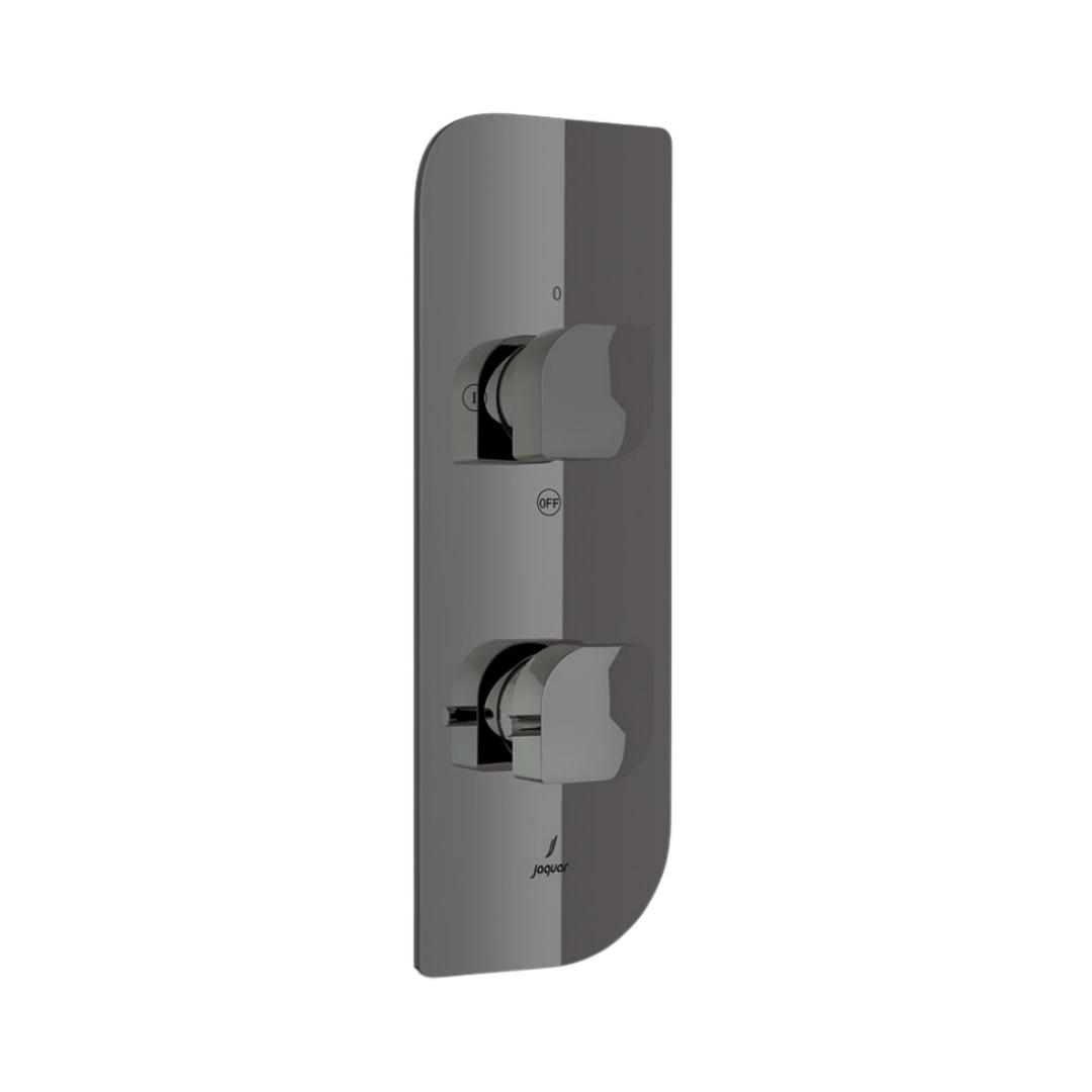 Jaquar 2 Way Thermostatic Diverter Alive ALI-BCH-85681 Normal Flow - Black Chrome Finish
