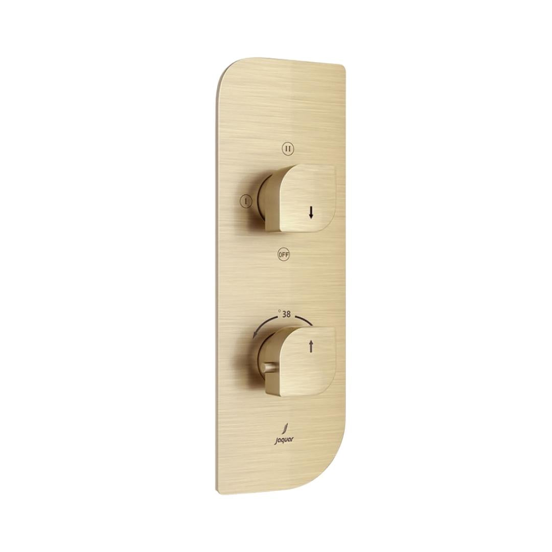 Jaquar 3 Way Thermostatic Diverter Alive ALI-GDS-85683 Normal Flow - Gold Dust Finish