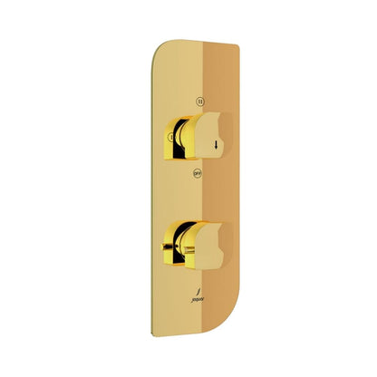 Jaquar 3 Way Thermostatic Diverter Alive ALI-GLD-85683 Normal Flow - Full Gold Finish
